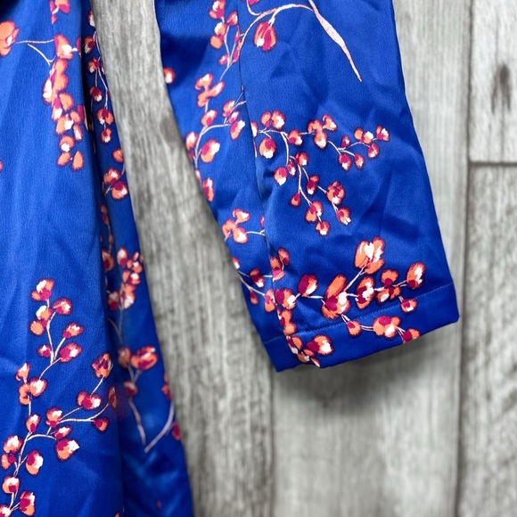 J Jason Wu Woven Printed Floral Trench Coat [AA106] - Picture 9 of 13